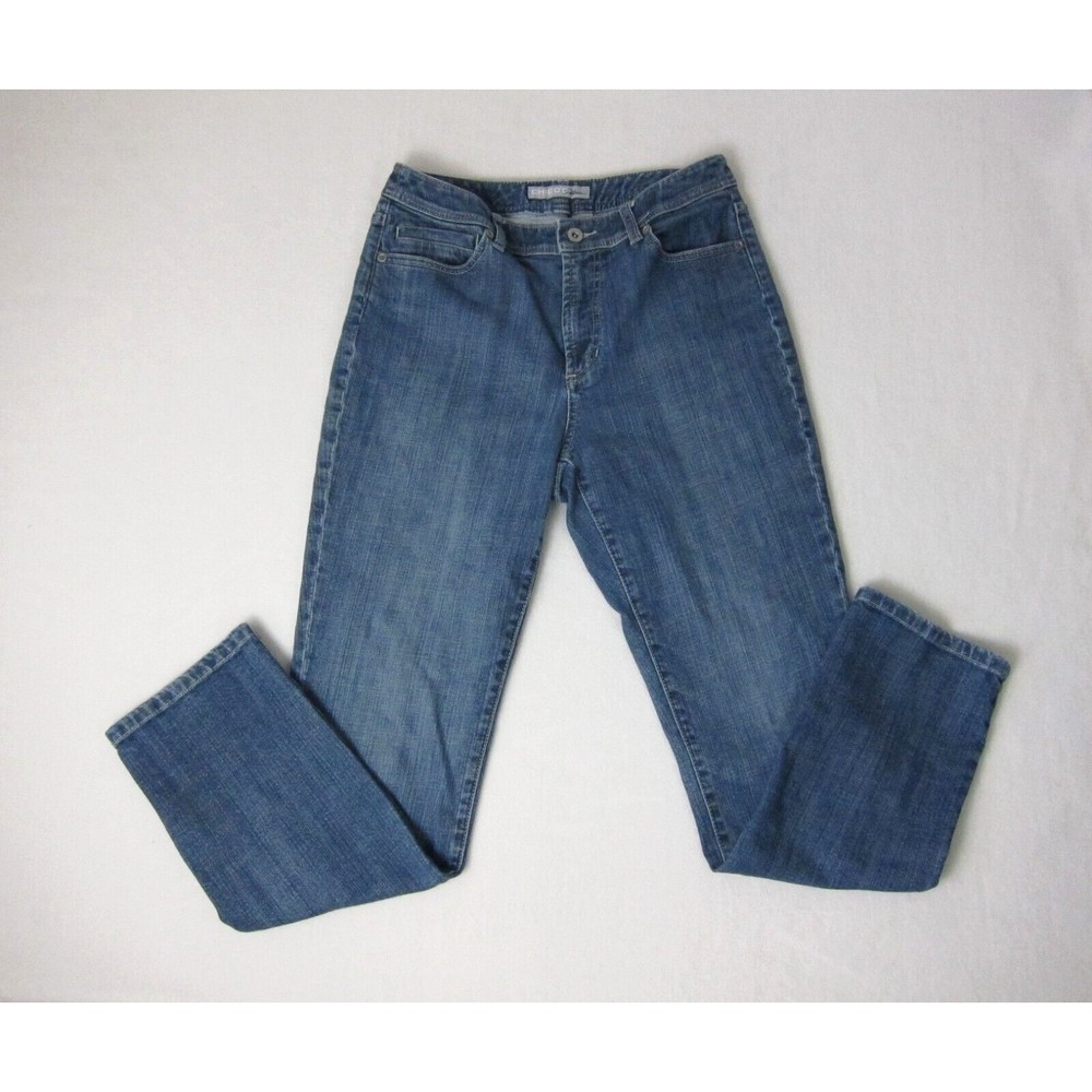 Chico’s Platinum Short Blue Jeans Denim Boyfriend Stretch Mid Rise Size 0.5/XS